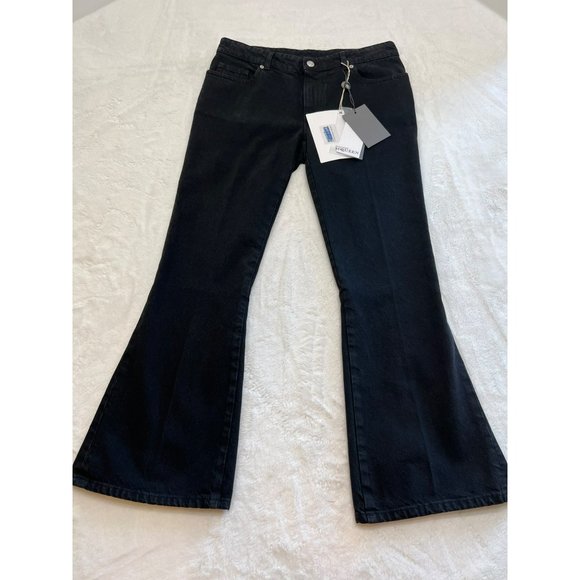 NWT ALEXANDER MCQUEEN Kick-flare Cropped Jeans Size 30 Retail $1,190 - Picture 7 of 11
